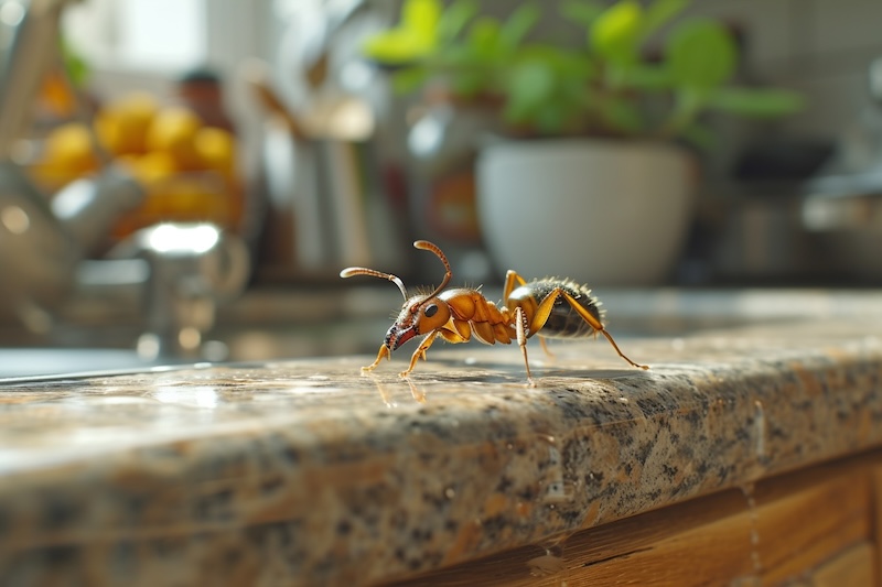 Dulles Pest Control - An Ant in a Kitchen